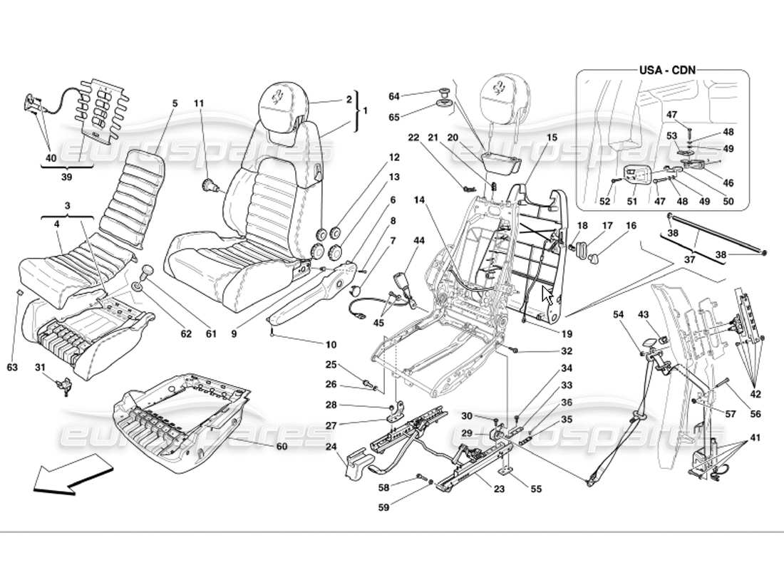 teilediagramm mit der teilenummer 64858500