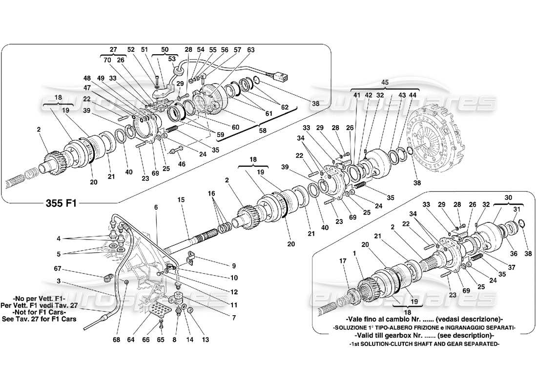 eine teilezeichnung aus dem ferrari 355 (5.2 motronic) teilekatalog