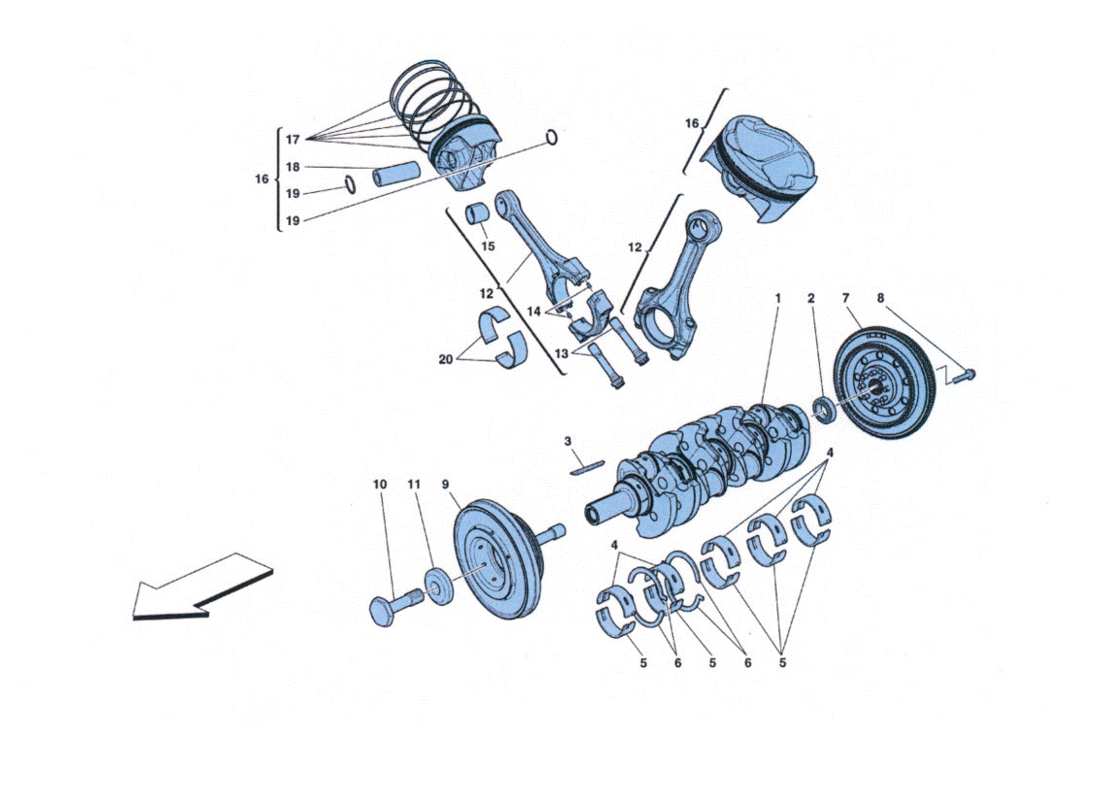 teilediagramm mit der teilenummer 196216