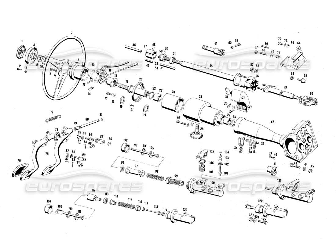 TEILEDIAGRAMME AUS DEM MASERATI MEXICO TEILEKATALOG ANZEIGEN ein teilediagramm aus dem teilekatalog maserati mexico