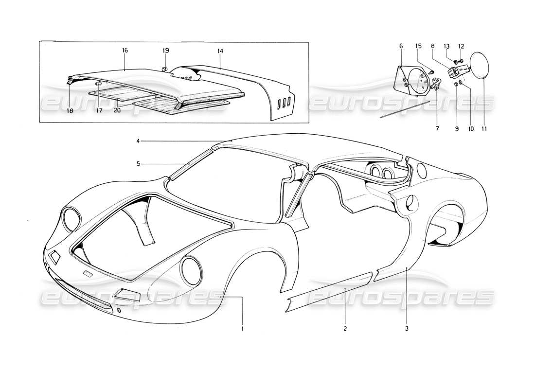 teilediagramm mit der teilenummer 20243008