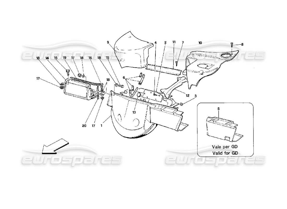 teilediagramm mit der teilenummer 62814300