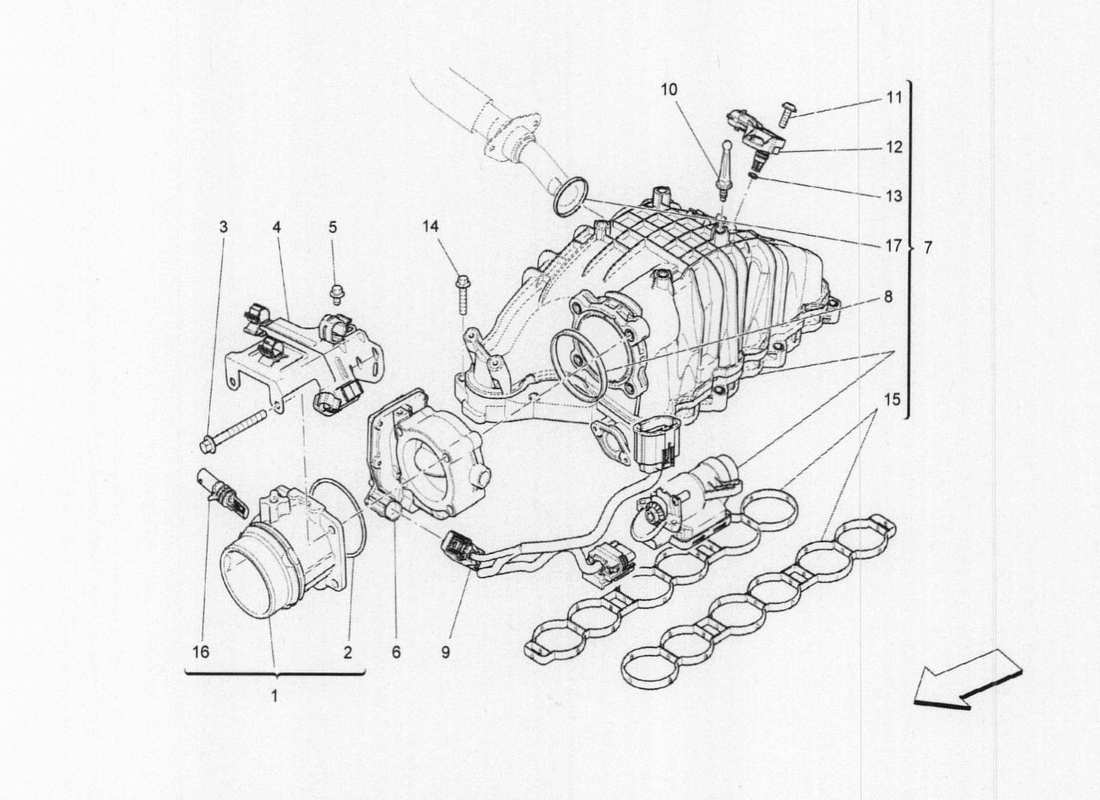 teilediagramm mit der teilenummer 46328207