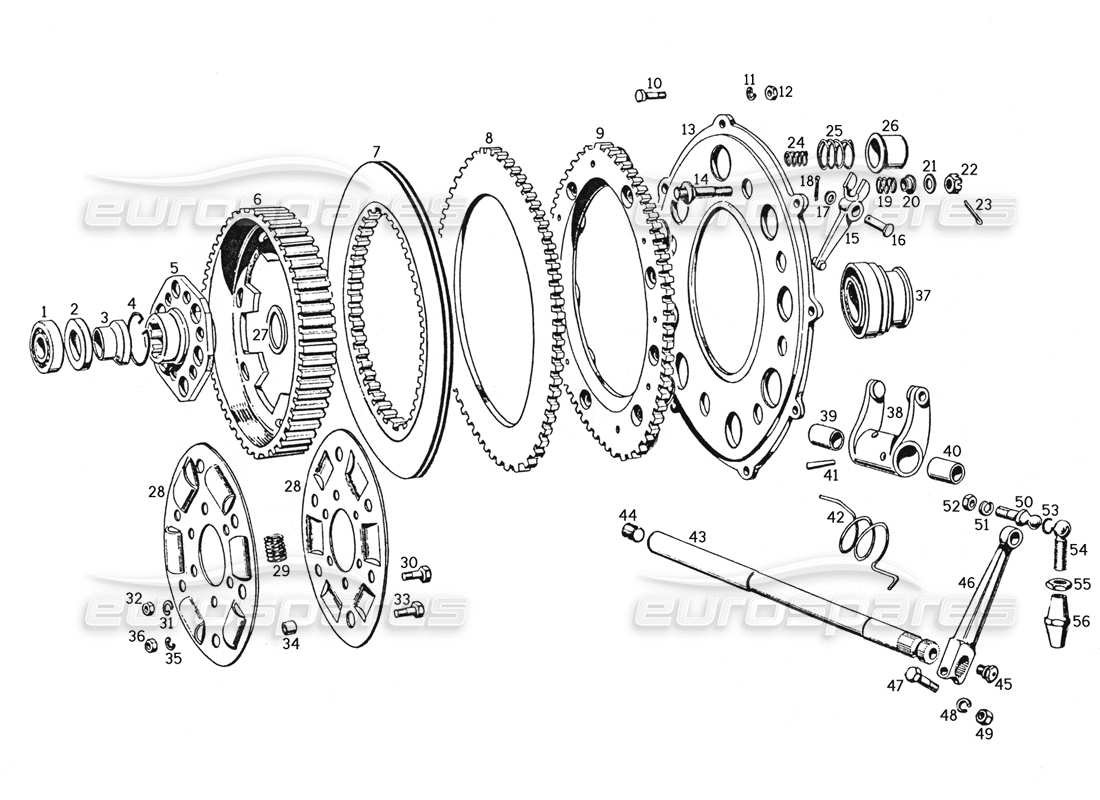 ein teilediagramm aus dem teilekatalog ferrari 250