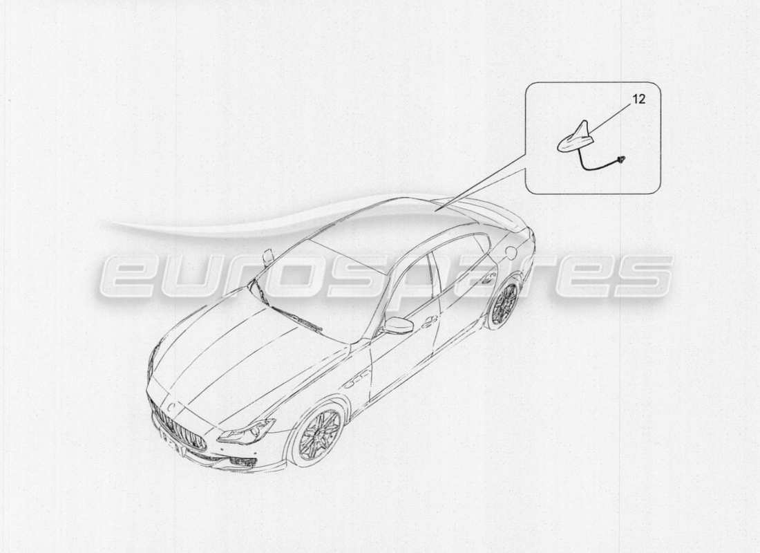 eine teilezeichnung aus dem maserati qtp. v8 3.8 530bhp auto 2015 teilekatalog
