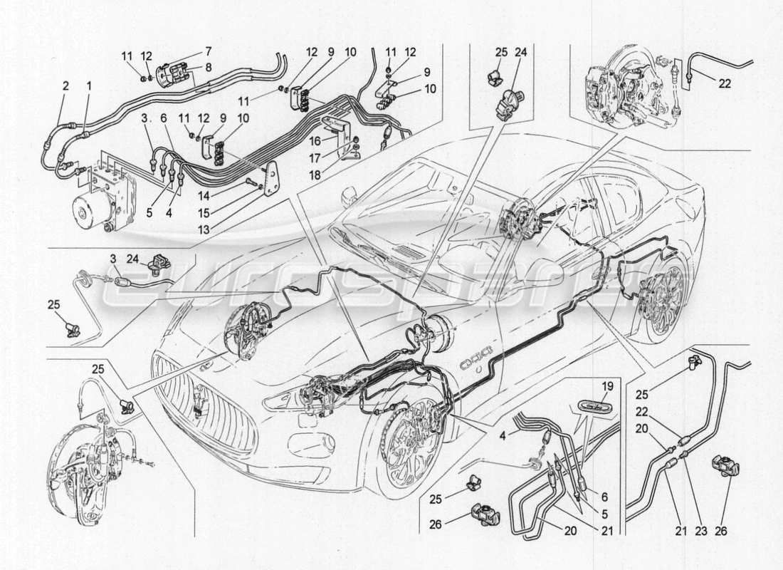 maserati granturismo special edition lines ersatzteildiagramm