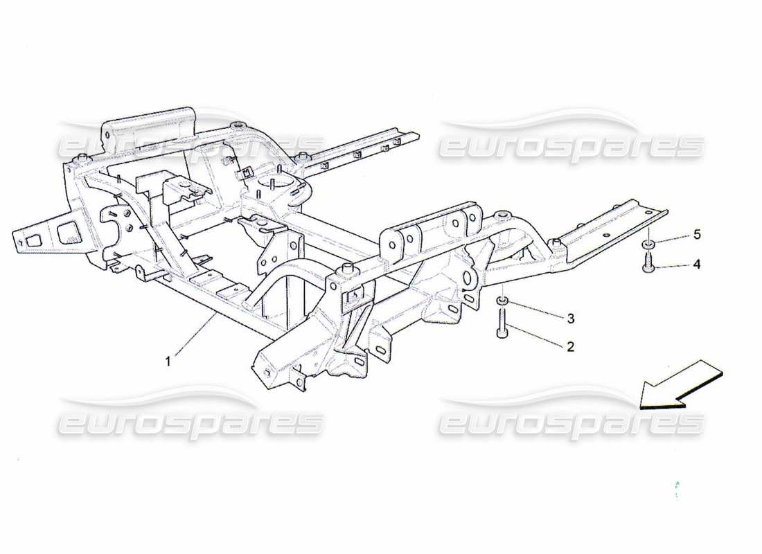 maserati qtp. (2010) 4.2 vorderes untergestell teilediagramm