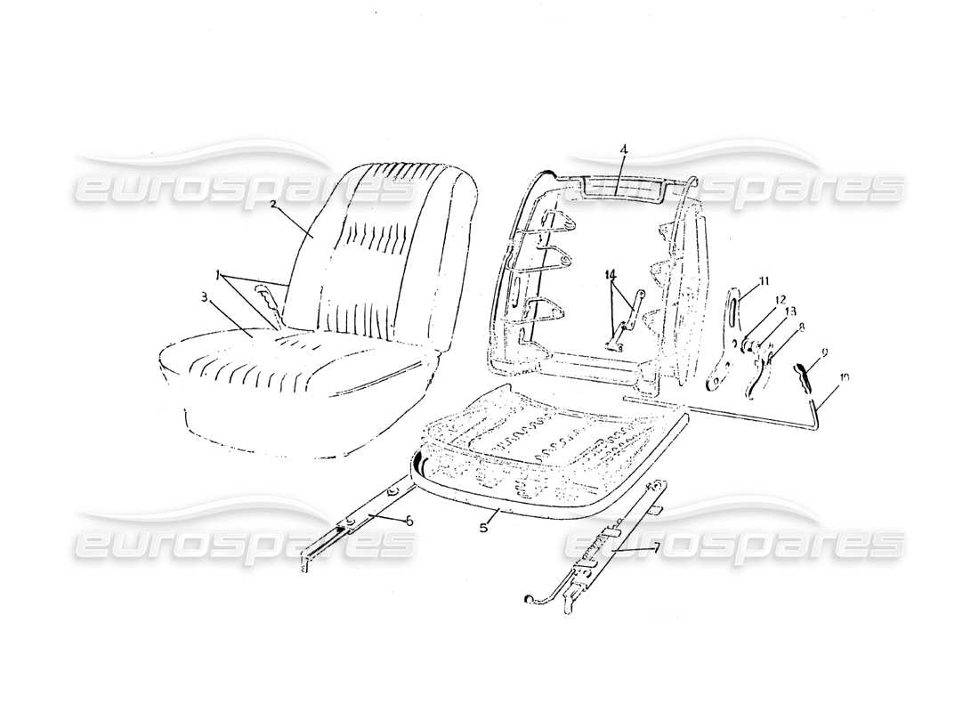 ferrari 275 (pininfarina coachwork) sitzgruppe - fvn 80 teilediagramm