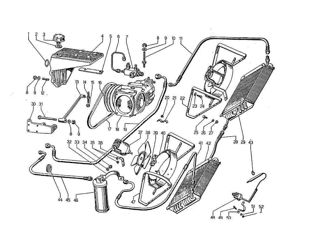 lamborghini jarama klimaanlage (optional) teilediagramm