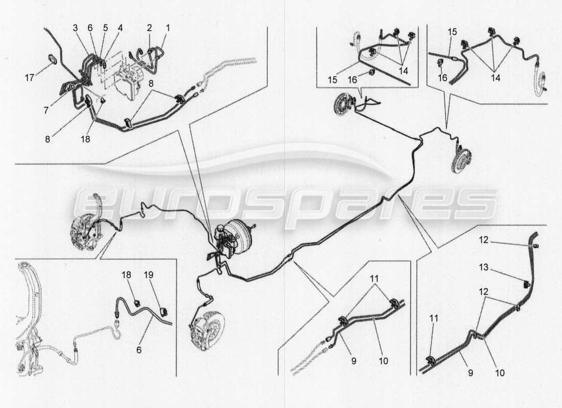 maserati qtp. v8 3.8 530bhp 2014 auto linien teilediagramm