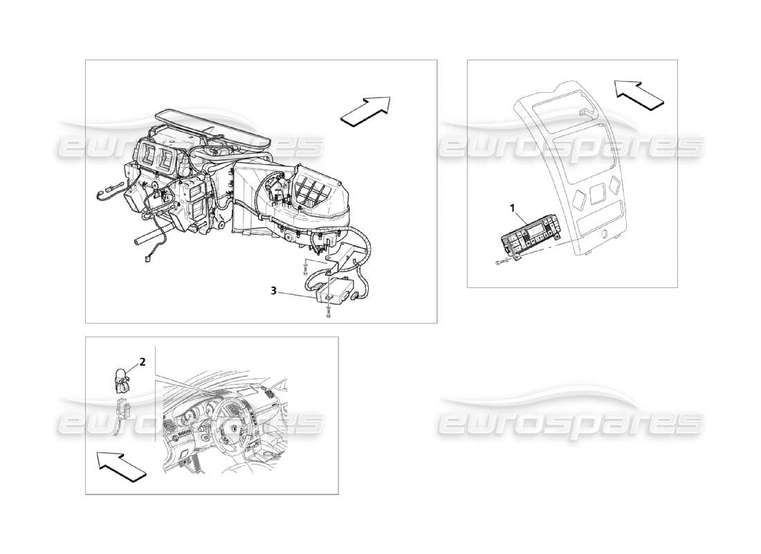 maserati qtp. (2003) 4.2 ac-gruppe: elektronische steuerung teilediagramm