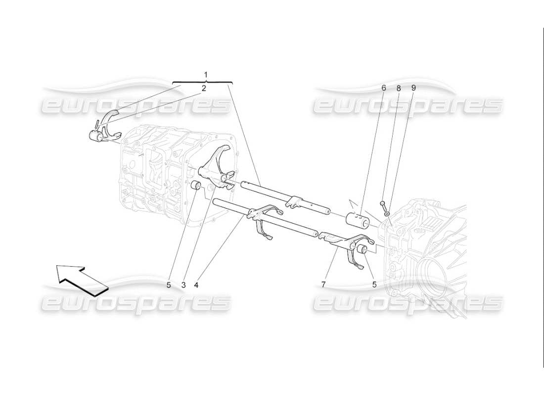 maserati qtp. (2007) 4.2 f1 innere kontrollen teilediagramm