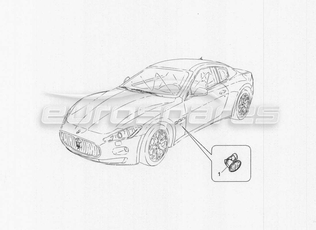 maserati granturismo special edition seitenleuchtengruppen ersatzteildiagramm