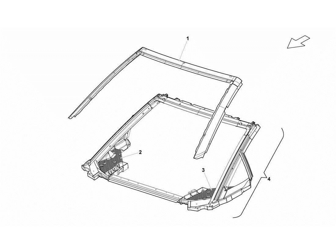 lamborghini gallardo lp560-4s update dachplatte teilediagramm