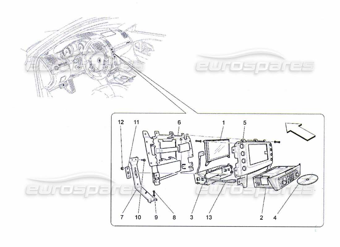 maserati qtp. (2010) 4.7 it system teilediagramm