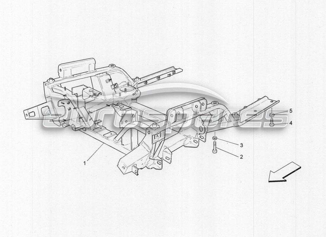 maserati grancabrio mc centenario vorderrahmen teilediagramm