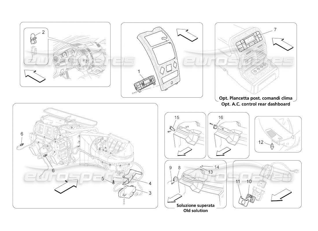 maserati qtp. (2011) 4.2 auto wechselstromeinheit: elektronische steuerung teilediagramm