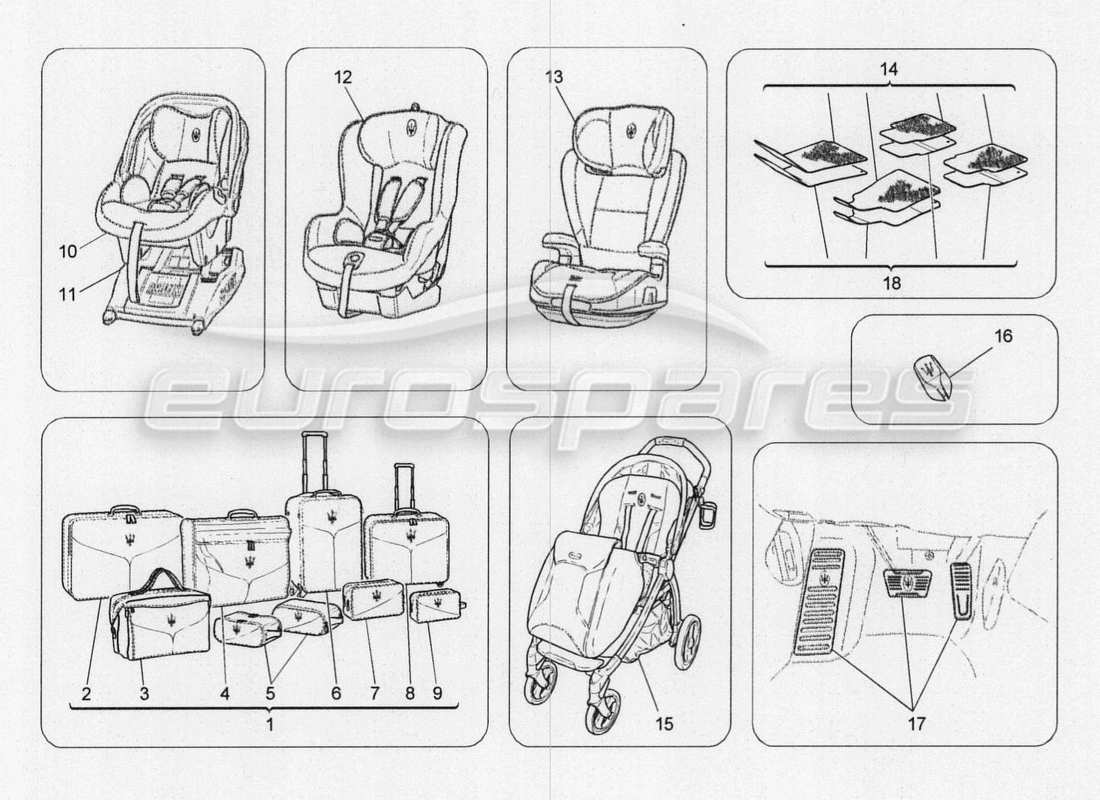 maserati qtp. v8 3.8 530bhp 2014 auto aftermarket-zubehör – teilediagramm