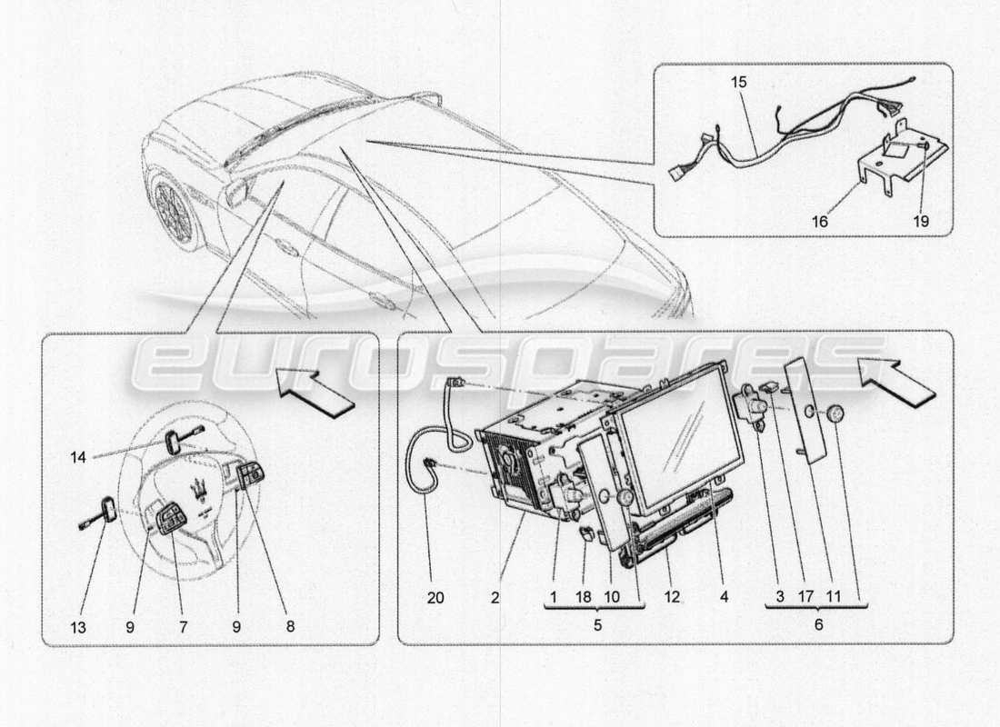 maserati qtp. v8 3.8 530bhp 2014 auto it-system-teilediagramm