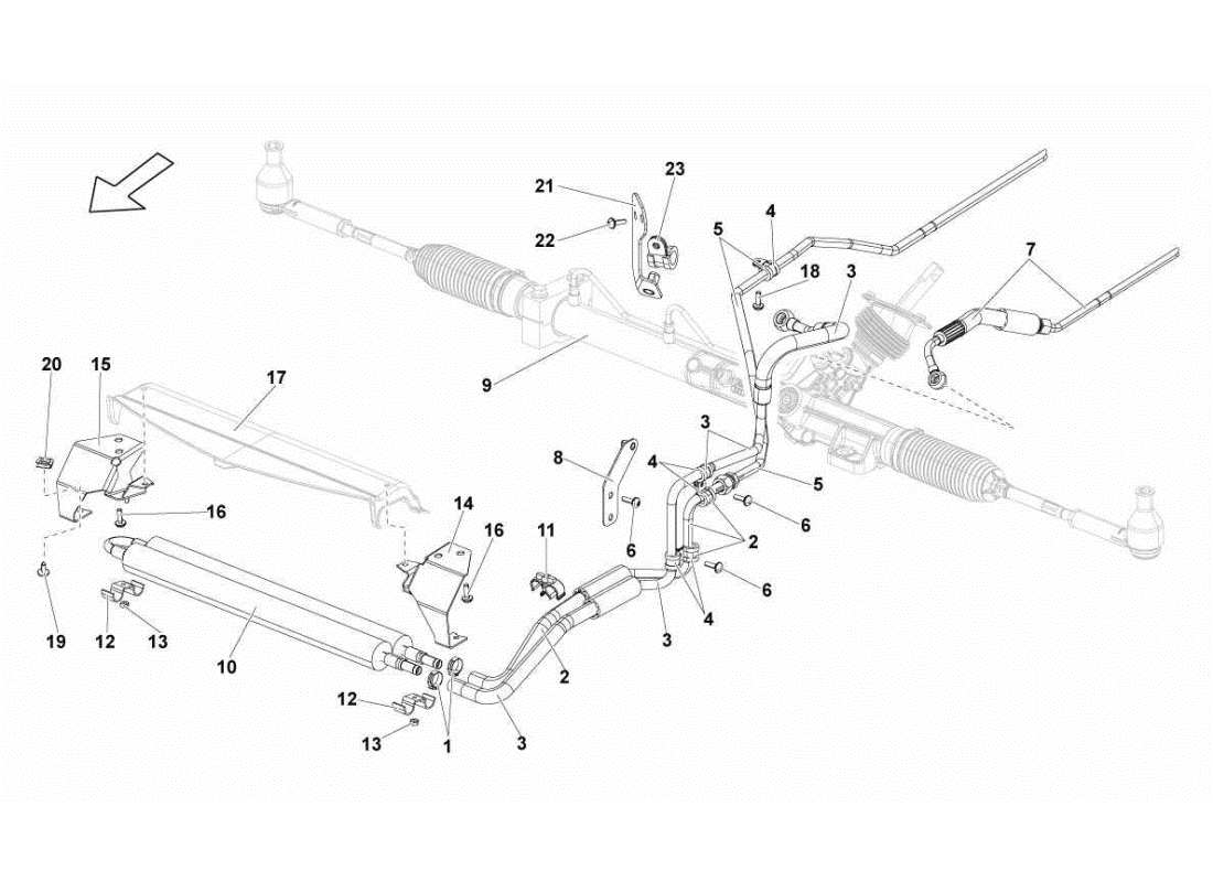 lamborghini gallardo sts ii sc ölkühler teilediagramm