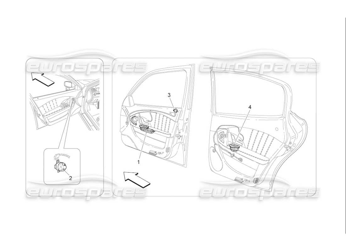 maserati qtp. (2007) 4.2 f1 türgeräte ersatzteildiagramm