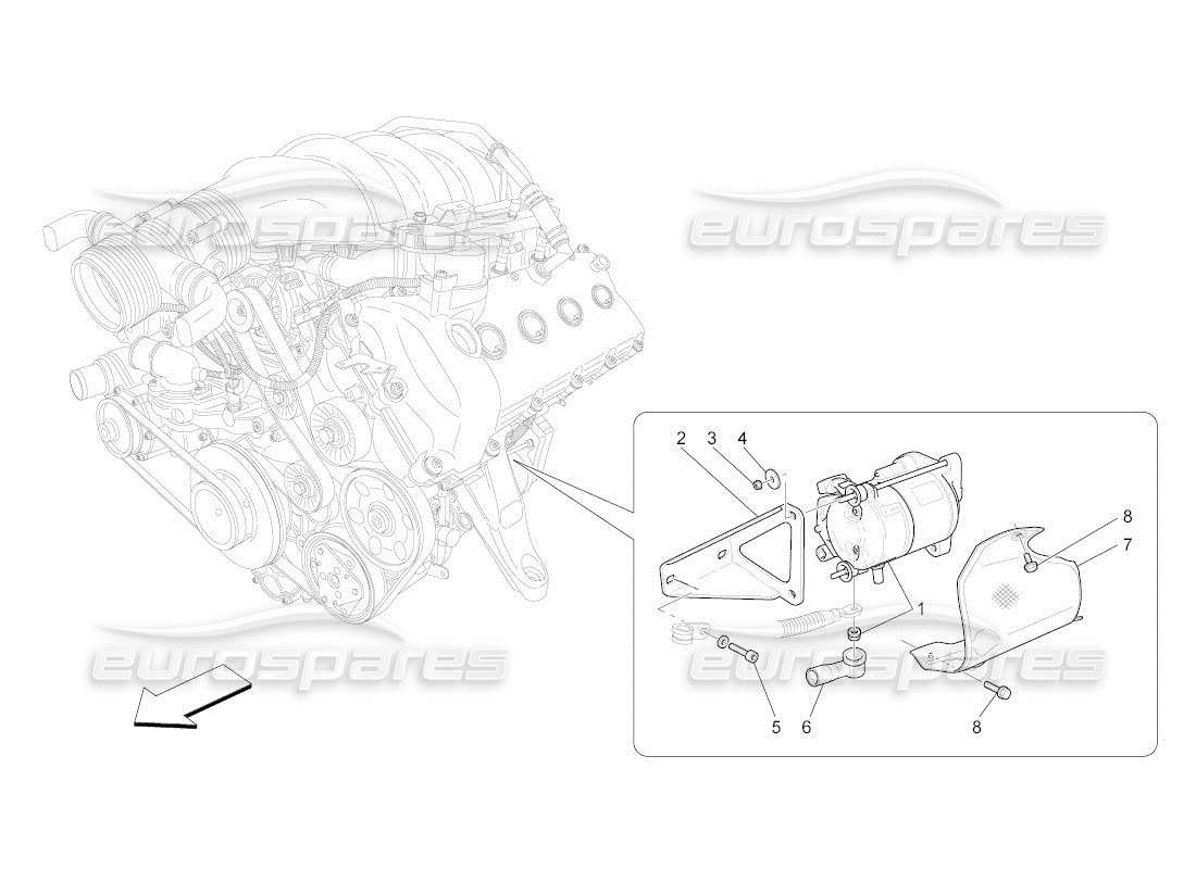 maserati qtp. (2011) 4.2 auto elektronische steuerung: motorzündung teilediagramm