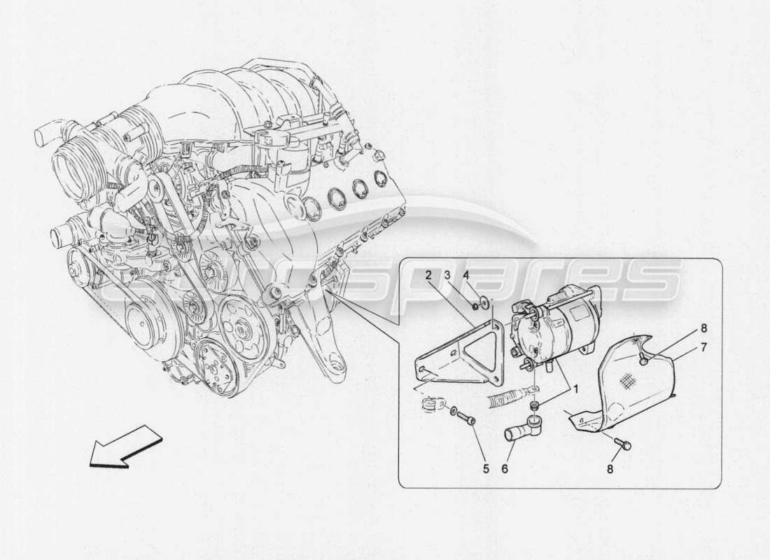 maserati granturismo special edition elektronische steuerung: motorzündung teilediagramm