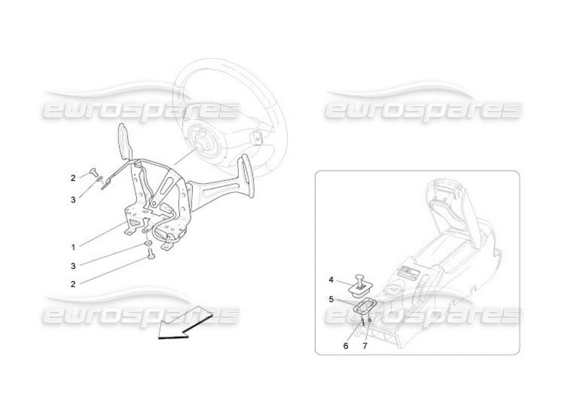 maserati qtp. (2005) 4.2 fahrersteuerung für f1 getriebe ersatzteildiagramm