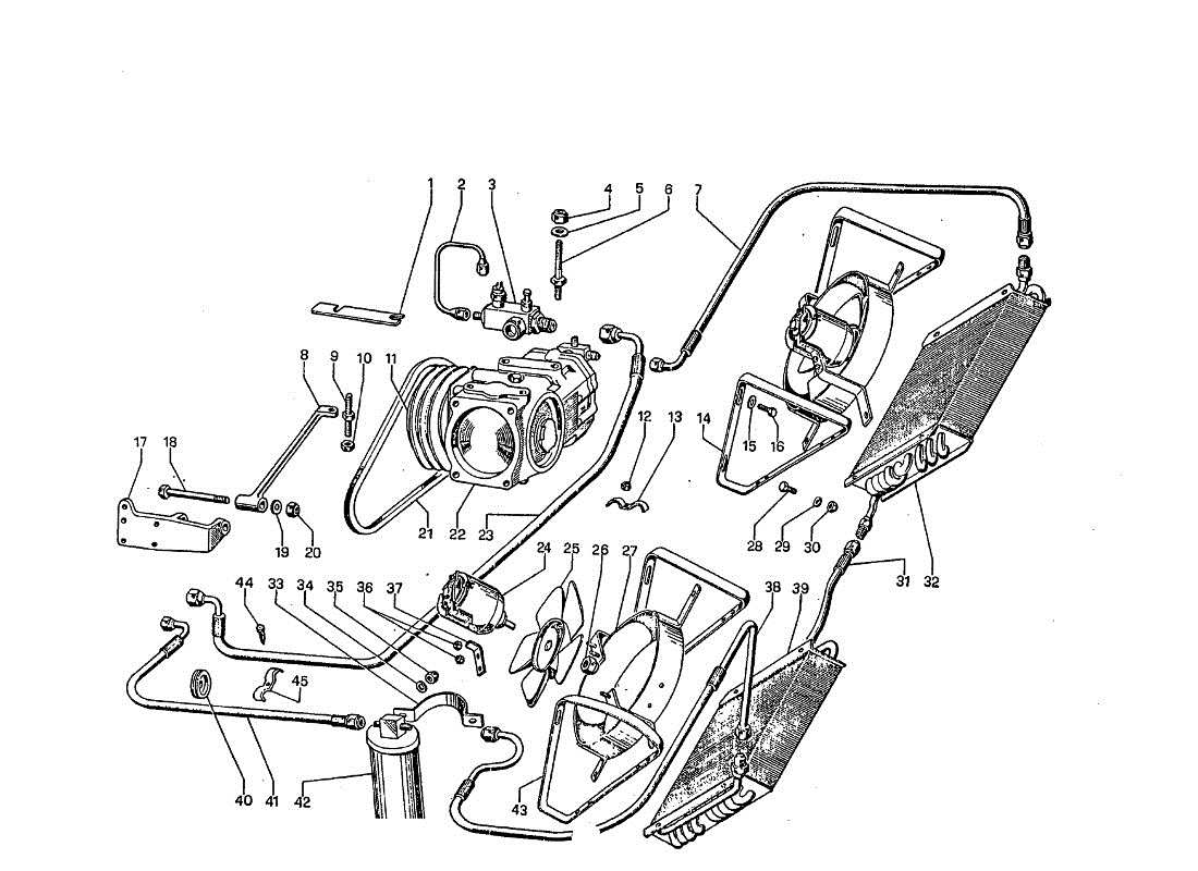 lamborghini jarama klimaanlage (optional) teilediagramm