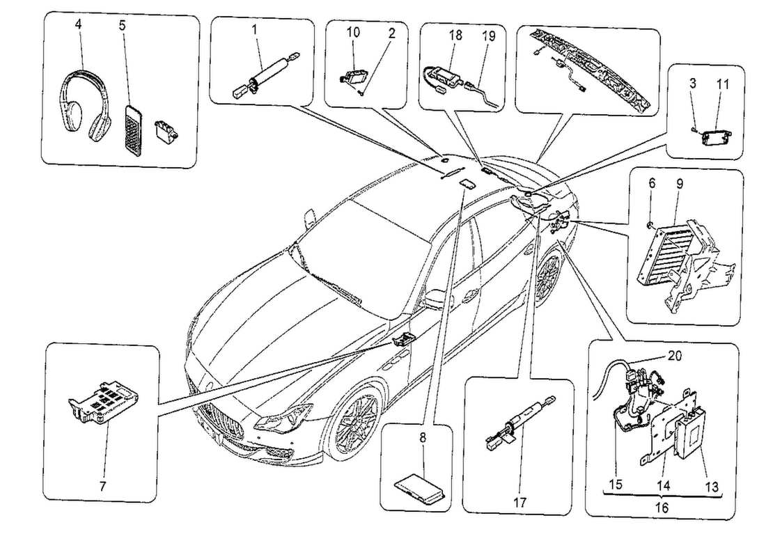 maserati qtp. v8 3.8 530bhp 2014 it-system-teilediagramm
