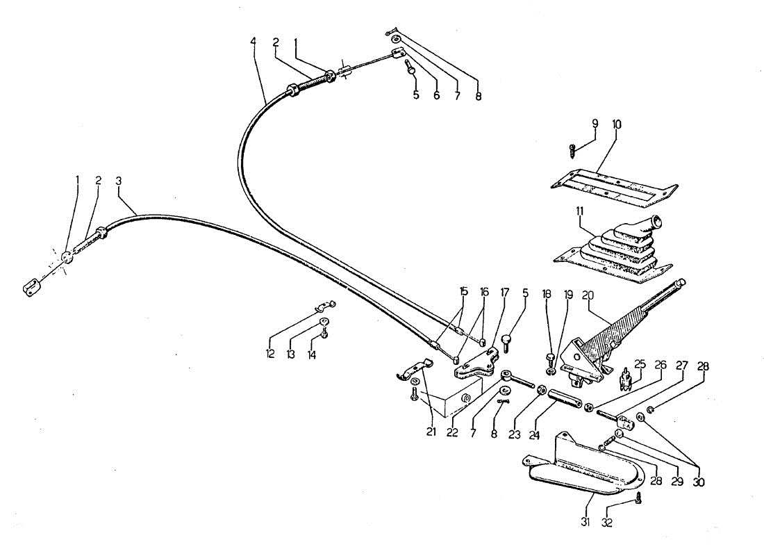 lamborghini jarama freno a mano teilediagramm