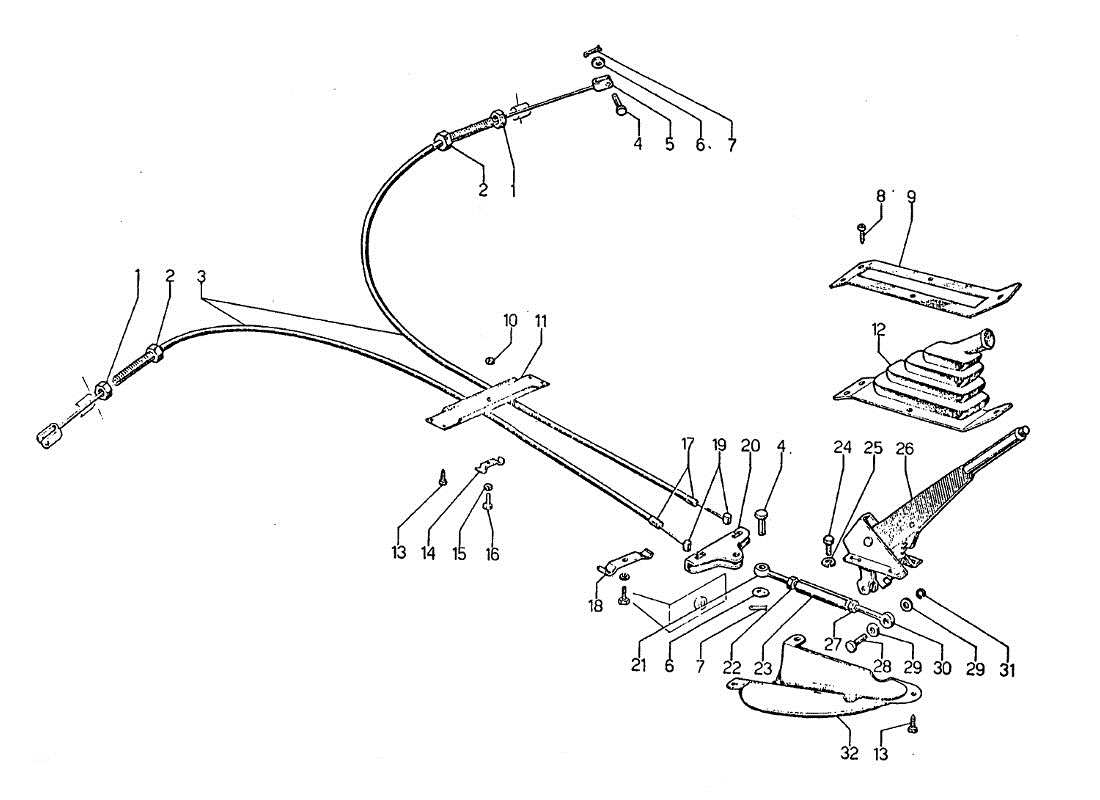 lamborghini jarama freno a mano teilediagramm