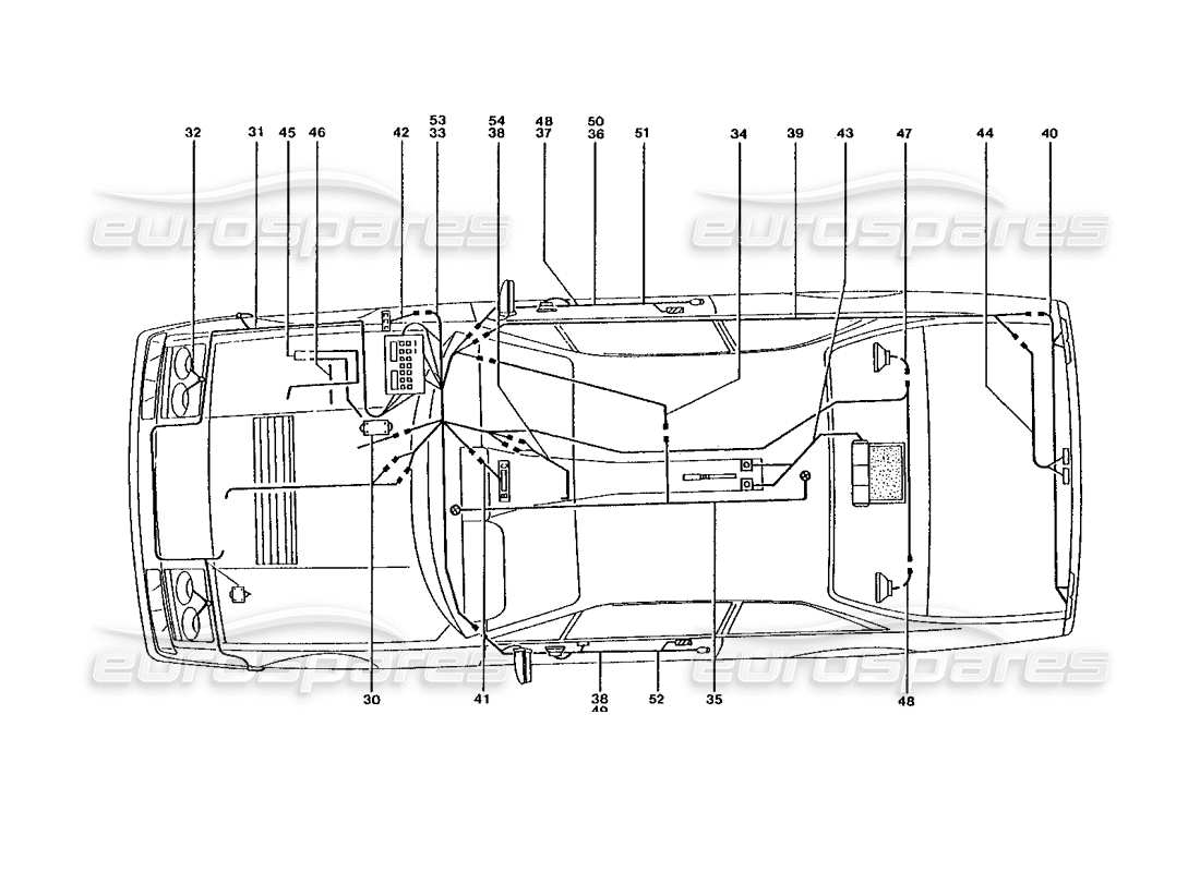 ferrari 400 gt / 400i (coachwork) auto-webstuhl (variationen) teilediagramm