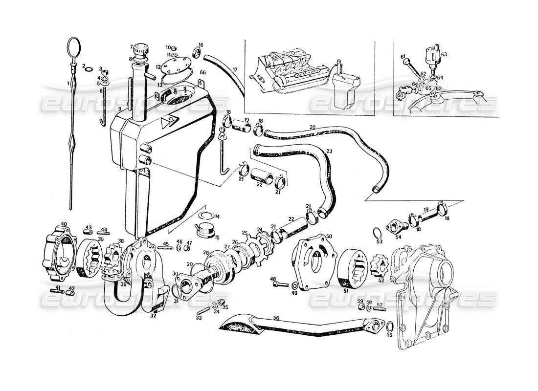 maserati khamsin ölpumpe teilediagramm