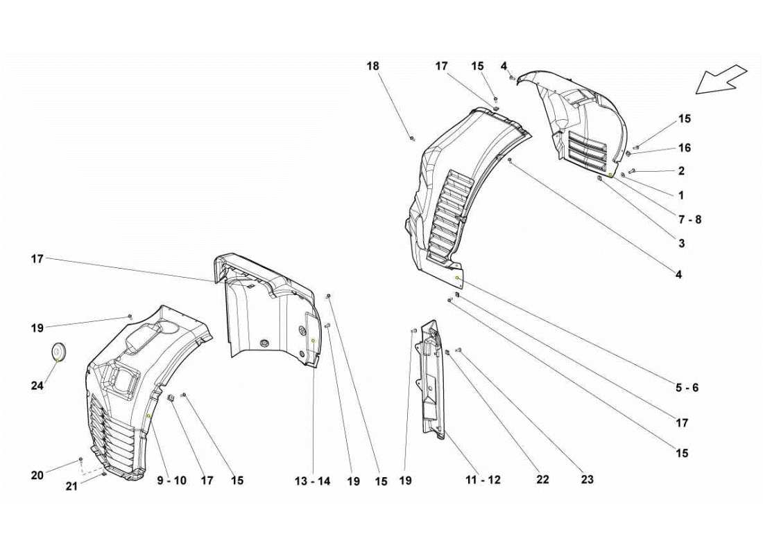 lamborghini gallardo sts ii sc radhaus teilediagramm