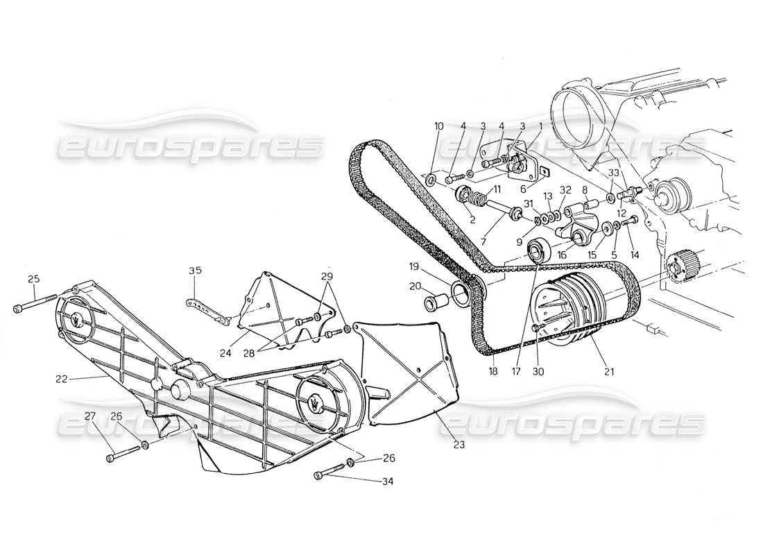 maserati 228 teilediagramm der zeitsteuerung