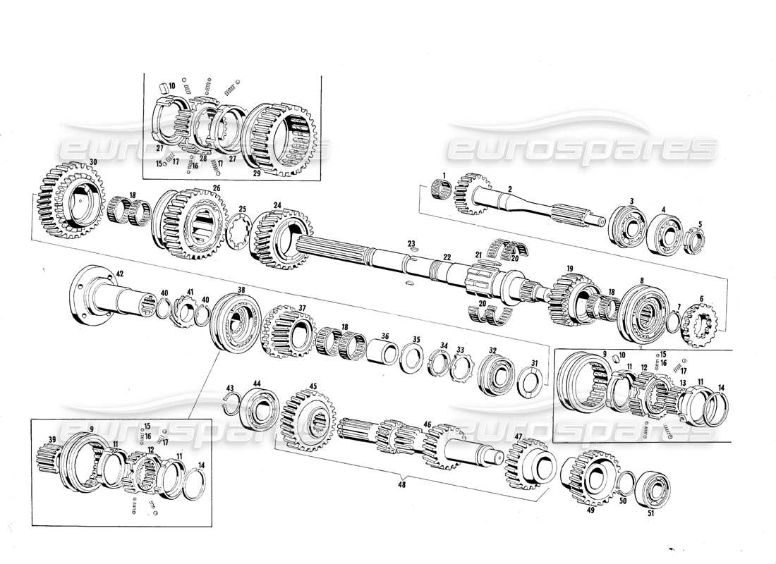 maserati mexico getriebe teilediagramm