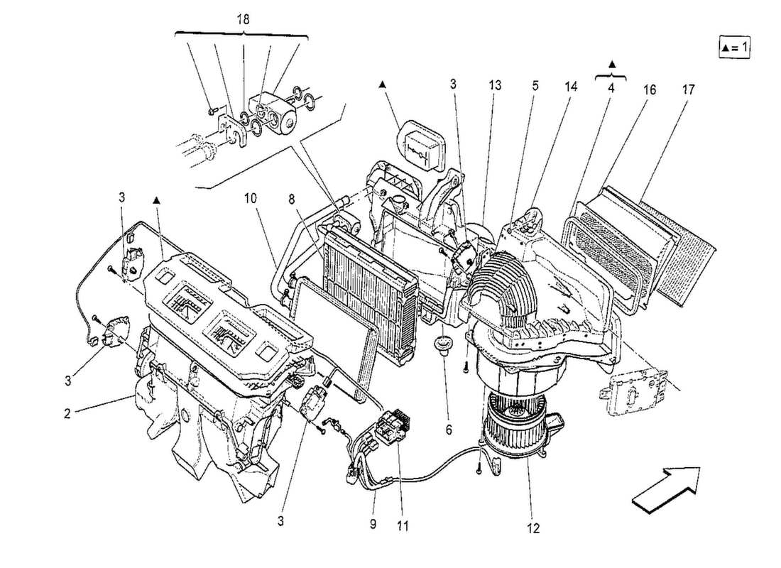 maserati qtp. v8 3.8 530bhp 2014 wechselstromeinheit: elektronische steuerung teilediagramm