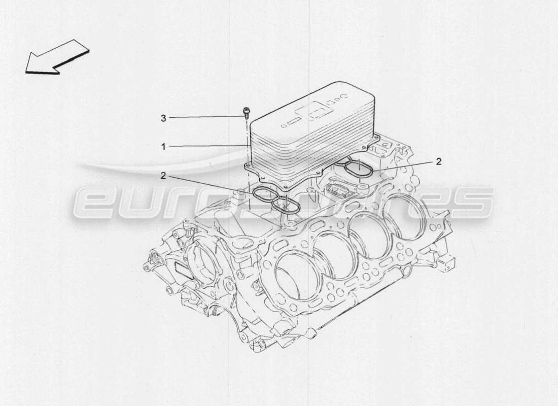 maserati qtp. v8 3.8 530bhp 2014 auto wärmetauscher teilediagramm