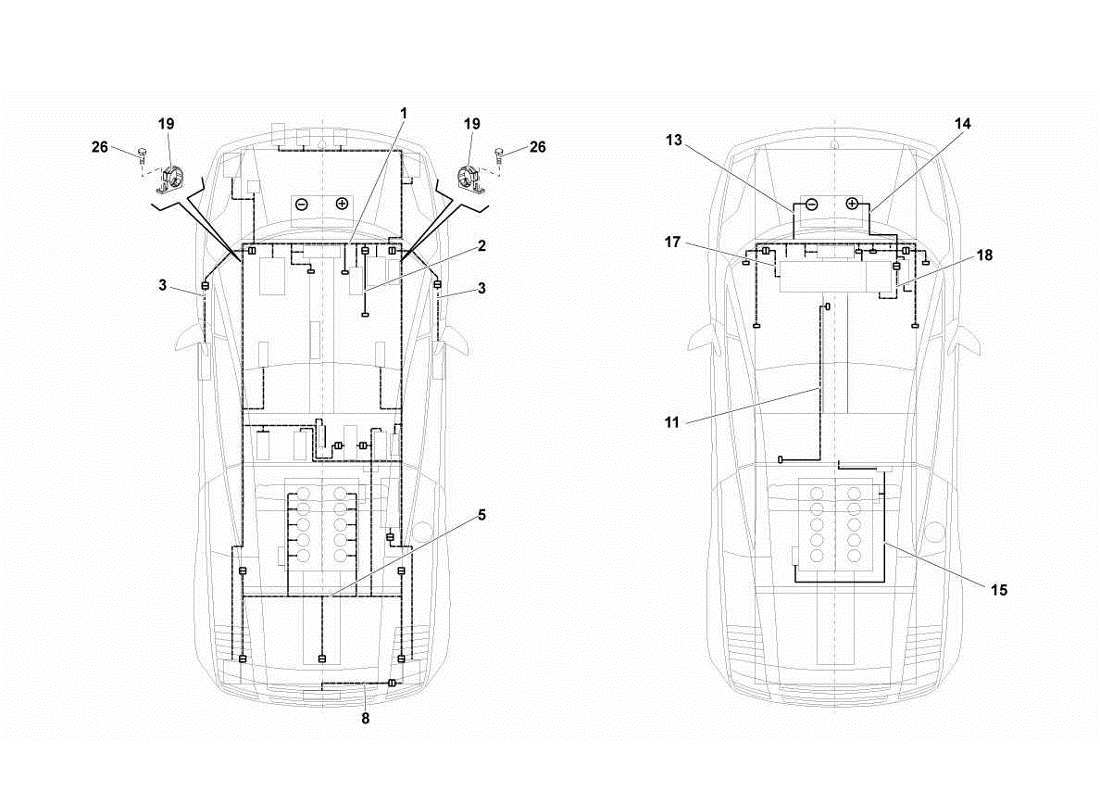 lamborghini gallardo lp570-4s perform teilediagramm des elektrischen systems