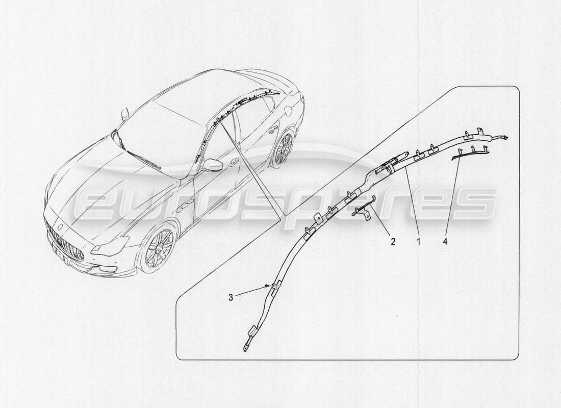 maserati qtp. v8 3.8 530bhp auto 2015 window bag system teilediagramm