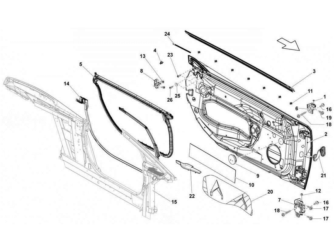 lamborghini gallardo lp560-4s update türen teilediagramm