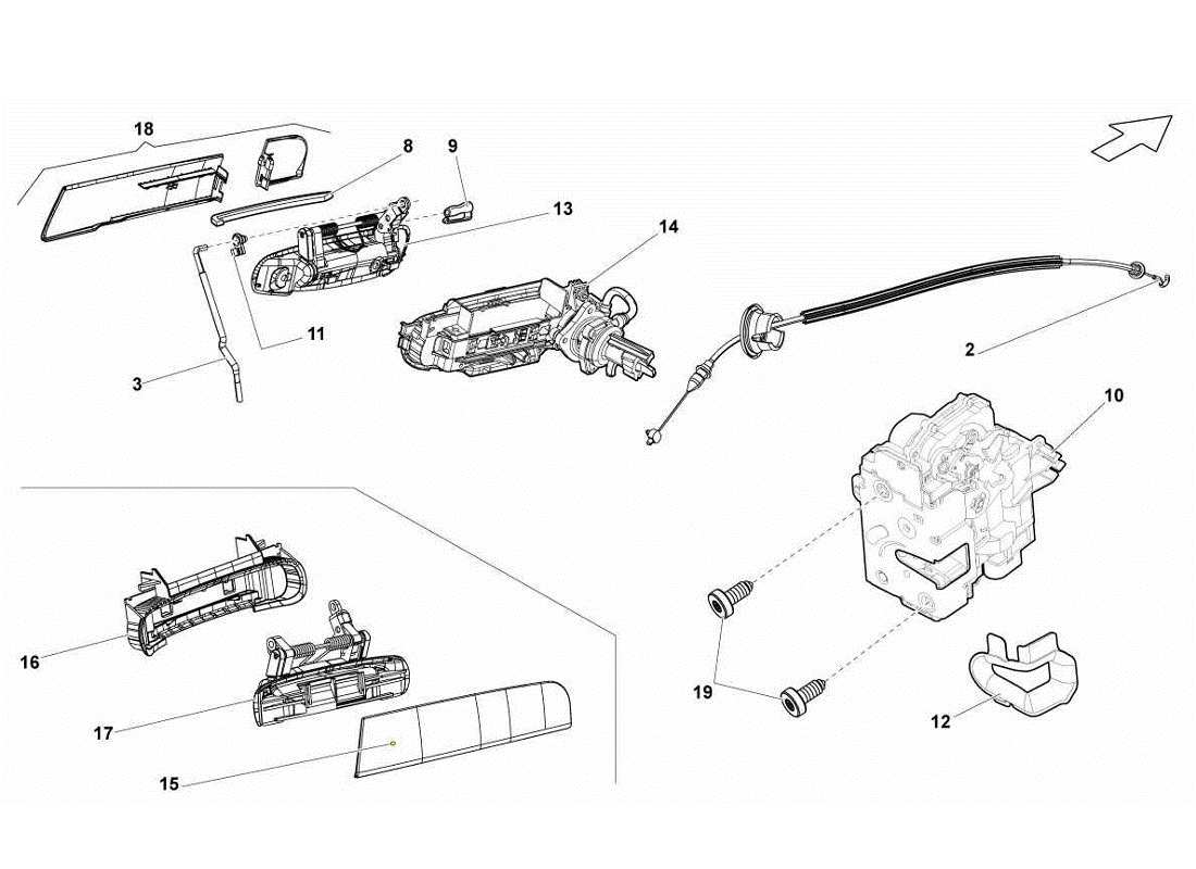 lamborghini gallardo lp560-4s update doors-ersatzteildiagramm