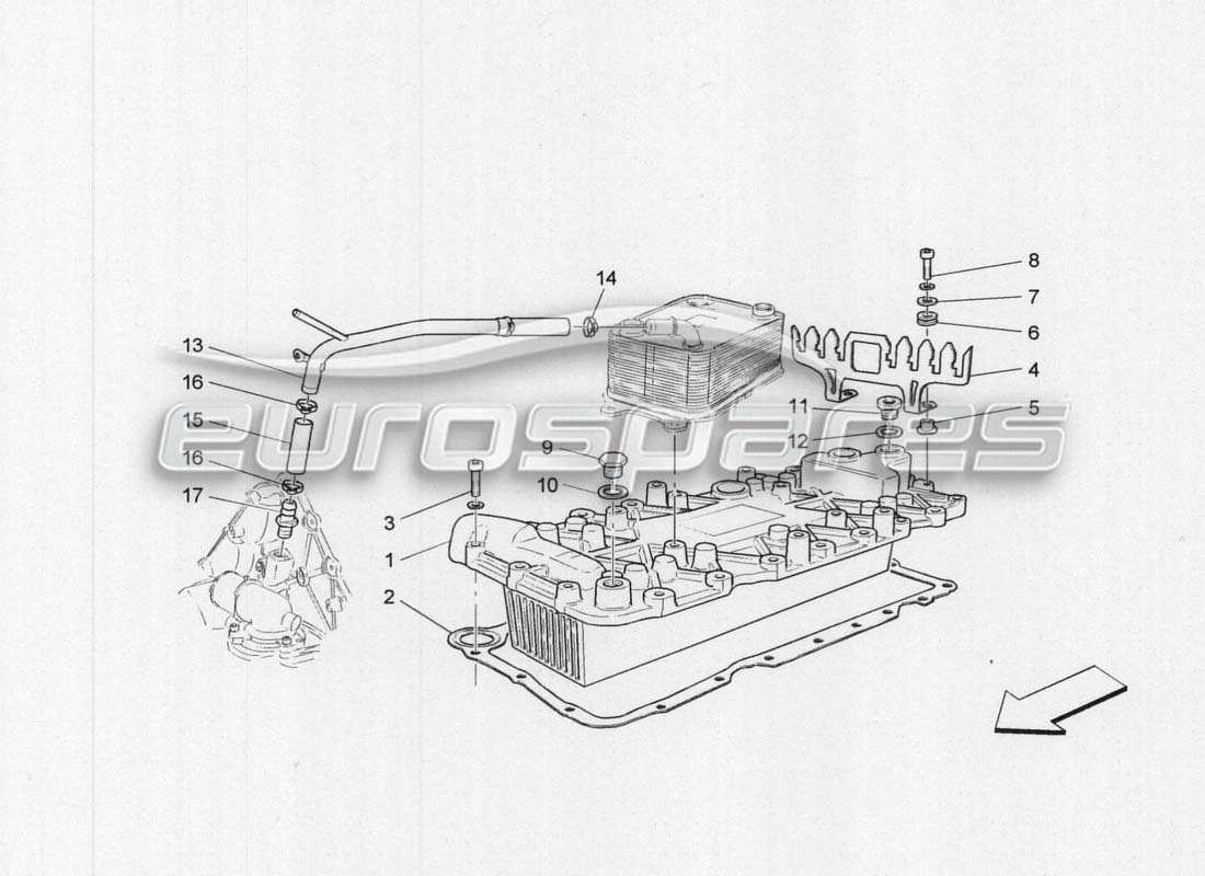 maserati grancabrio mc centenario wärmetauscher teilediagramm