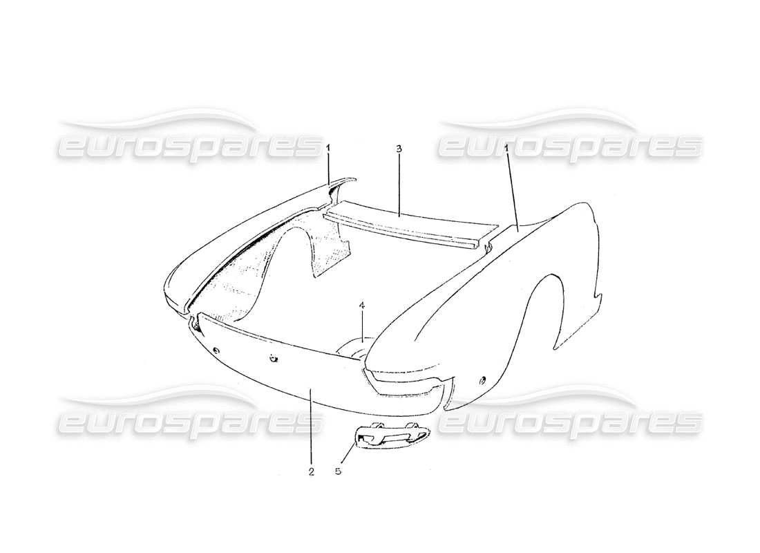 ferrari 275 (pininfarina coachwork) hintere befestigungsgruppe – teilediagramm