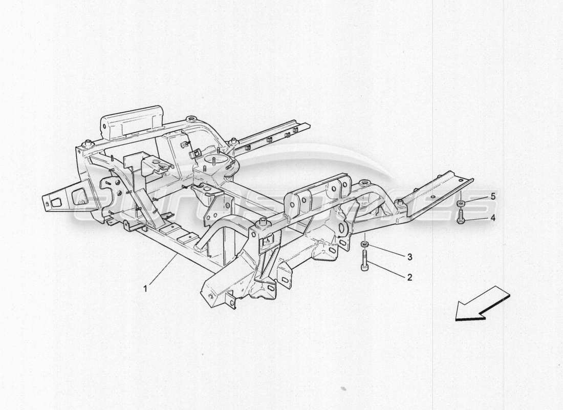 maserati granturismo special edition vorderes untergestell teilediagramm