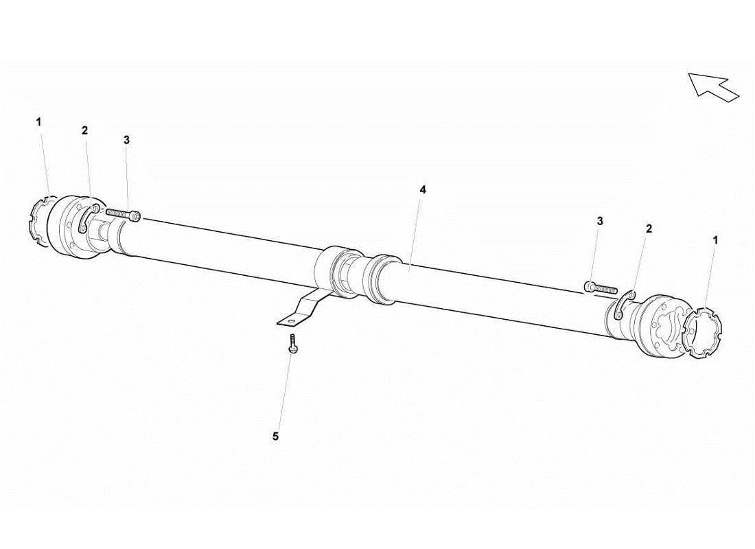 lamborghini gallardo lp560-4s update gelenkwelle teilediagramm