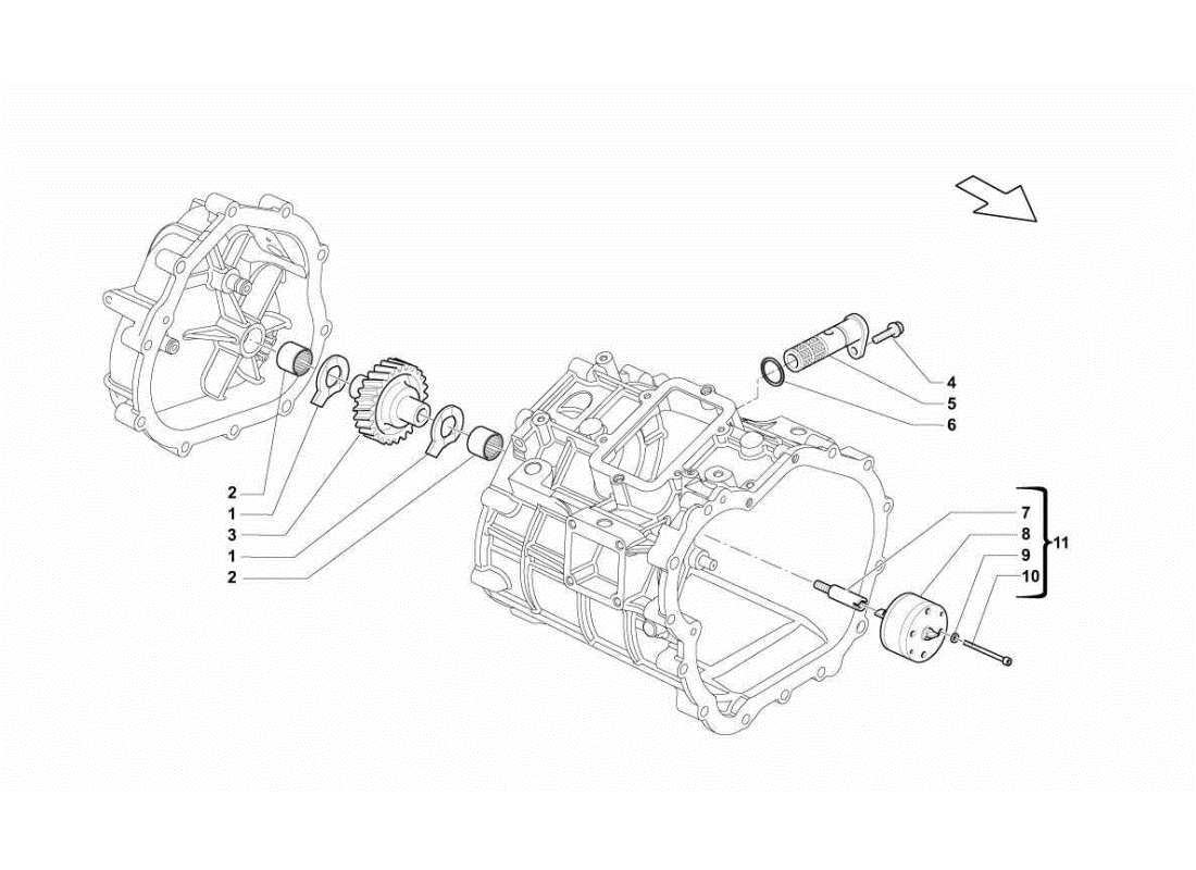 lamborghini gallardo sts ii sc teilediagramm der getriebeölpumpe
