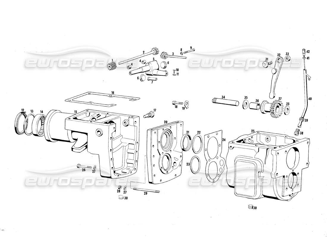 maserati mexico getriebegehäuse teilediagramm