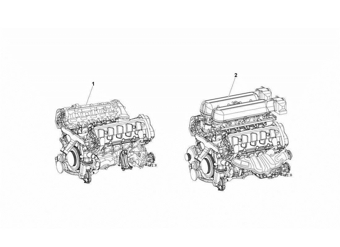 lamborghini gallardo lp570-4s perform motor teilediagramm